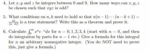 4. Let x, y and z be integers between 0 and 9. How many ways can x, y, z

be chosen such that xyz