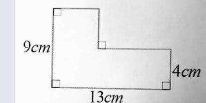 Find the perimeter of the shape shown in 
the diagram