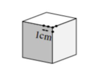 A cube has edge length 10 cm. Starting at the vertices, dots are placed along every edge at 1 cm in