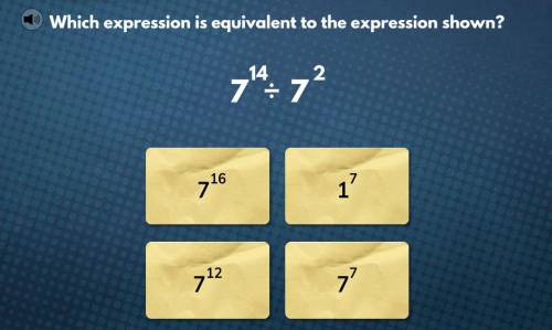 Which expression is equivalent to the expression shown below?
