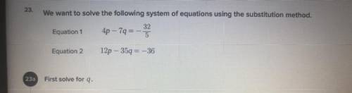 Plz help math question solve for q equation is in pic