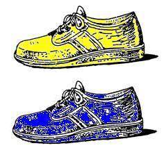 Practice describing these shoes by equating actions with the following formula. Escribe tres frases