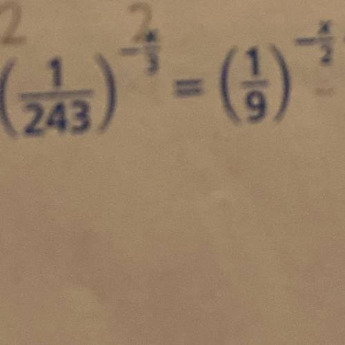 (1/243)^-x/3=(1/9)^-x-2+1