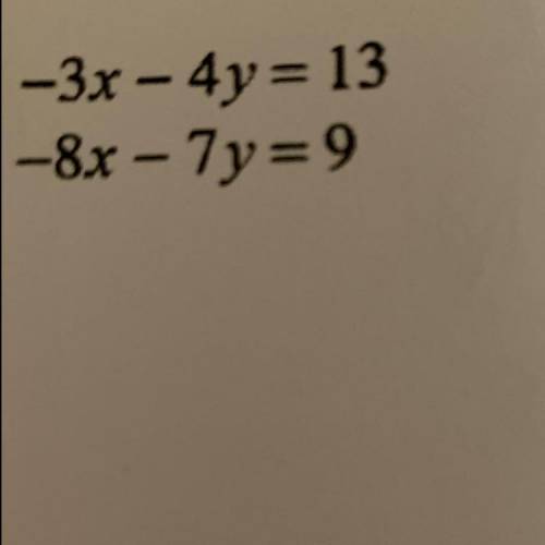 Can someone help me with this it’s Elimination with multiplication