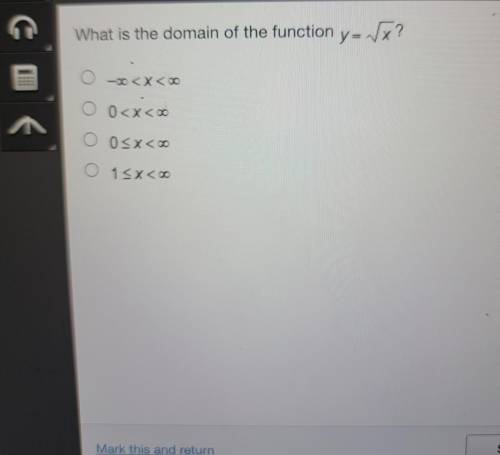 What is the domain of the function y-v? - X < O 0Please someone help me!!!