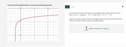 Give the equation for graph using formulas given, pls give work if you can.