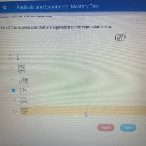 Select ALL the correct answers.

 Select the expressions that are equivalent to the expression bel