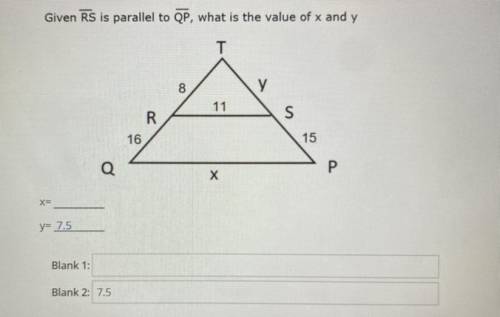 This question is from my geometry homework. Solve for the value of x please!