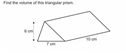 Volume of triangular prims