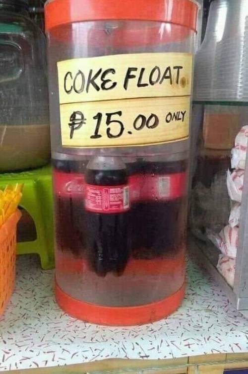 Coke float low budget