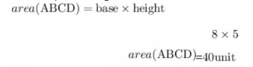 I NEED HELP ASAP✎The base of a parallelogram is 8 units, and the height is 5 units. A segment divide