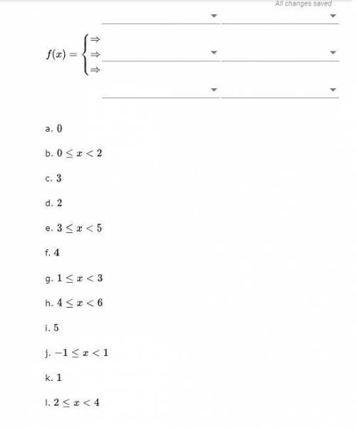 Write the algebraic definition for the piecewise function graph.