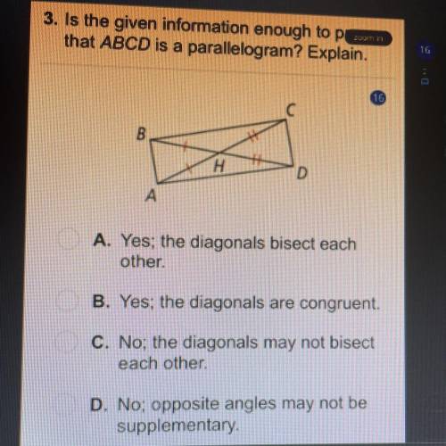 Can you prove ABCD is a parallelogram based on the given information? Explain