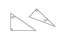 HELP MEE Are the triangles at right congruent? If so, describe a series of rigid transformation