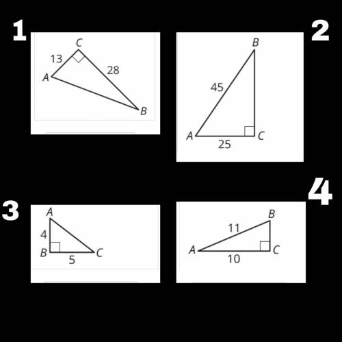 HELP PLEASE!!!
What is m∠A for each triangle? round to the nearest tenth of a degrees?