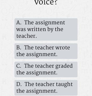 Which sentence is in passive voice ?