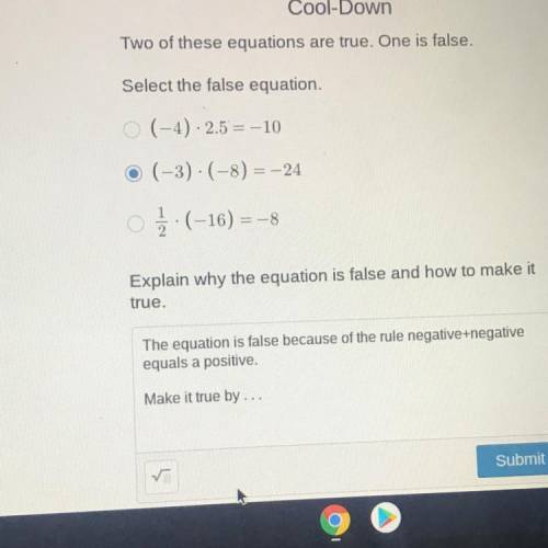 How can I make the false equation true pls answer asap