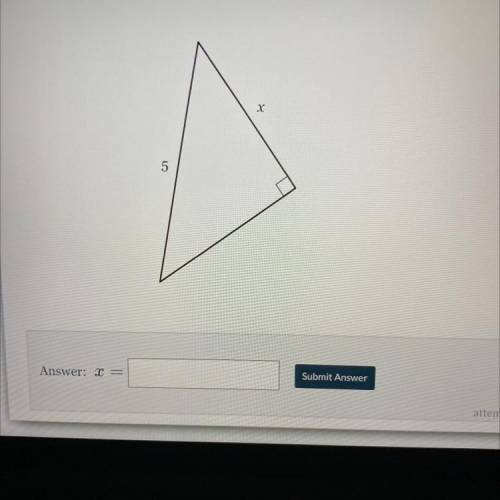PLEASE ANSWER WILL GIVE BRAINLIEST IF CORRECT!!!

The triangle below is isosceles. Find the length