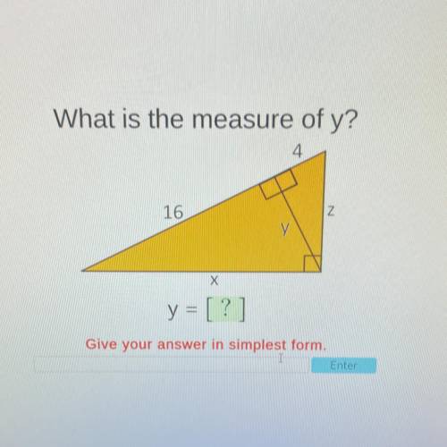 What is the measure of Y