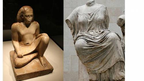 In this art critique, you will compare two ancient sculptures. This is a very different type of cri