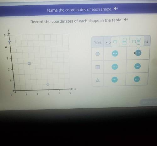 Please help. on zearn find the coordinates of each shape