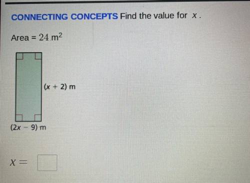 HELP! Find the value for x.