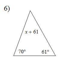 Solve for x. The problem is in the picture!!