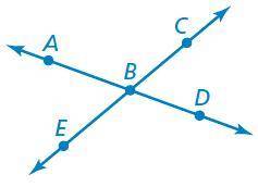 Use the protractor to measure each angle formed by the intersecting lines.

FIRST ANSWER GETS BRAI