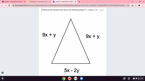 What is the perimeter if x=4 and y=2

Pls, add an explanation of algebraic expressions because I k