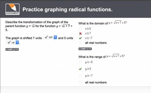 Practice graphing radical functions.