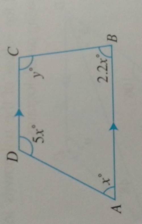 A B (2x + 53) 10. The figure shows a trapezium ABCD where AB // DC. Find the value of x and of y. D