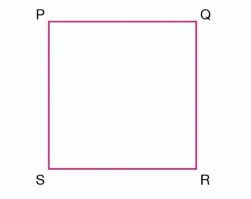 Parallelogram PQRS is a square . The length of side PQ = 2x + 8 and the perimeter of ABCD = 96. Wha
