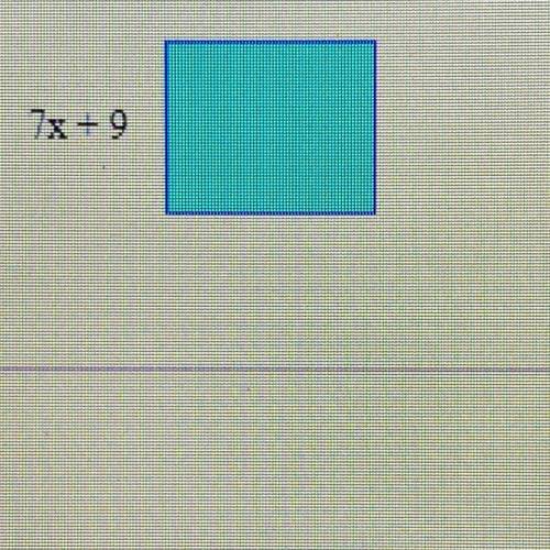 Find a polynomial that represents the area of the square.