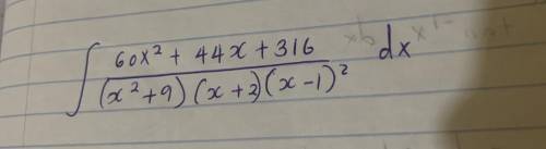 Can someone help me with this question?
Integrate using partial fractions.
Thanks in advance