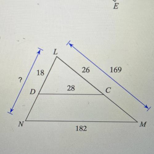Find the missing length. The triangles in each pair are similar?