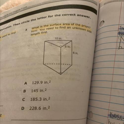 Pls help 
what is the surface area of the prism