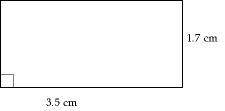 Find the area for the following figure.