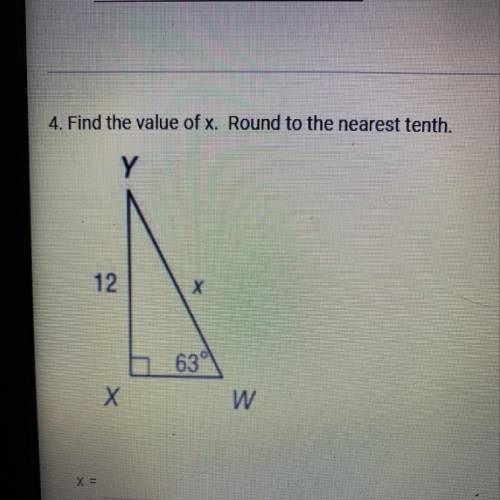 Find the value of X. Round to the nearest tenth.