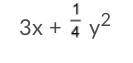 What is the value of the expression above when x = 3 and y = 4? You must show all work and calculat