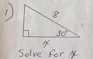 Solve for x. please explain in detail