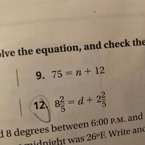 Math copy and solve solve the equation and check the solutions