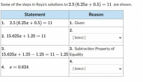 Some of the steps in Raya's solutions are shown.