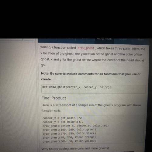 5.8.1 Ghosts Python Codehs