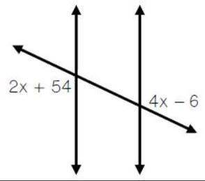 Find x, then find the measurement of both angles.