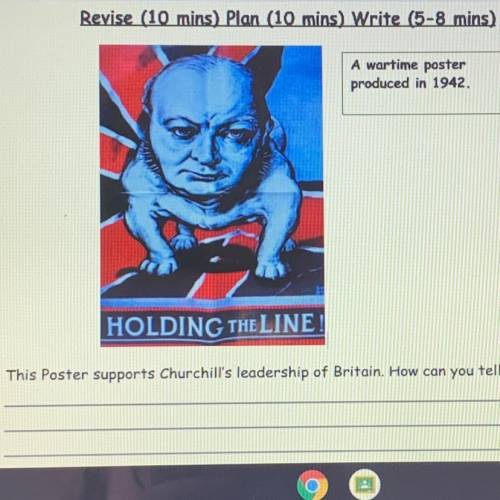This posted supports Churchill’s leadership of Britain. How can you tell??