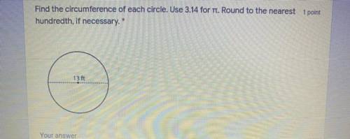 Find the circumference of each circle. Use 3.14 for tt. Round to the nearest 1 point

hundredth, i