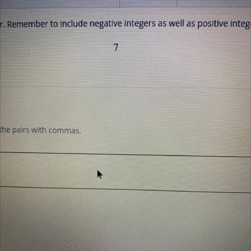 Find all
Pairs of integer factors of the given integer