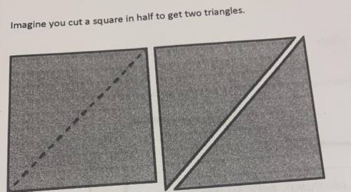 What are the three angles in a triangle that is one half of a square like in the picture

above? I
