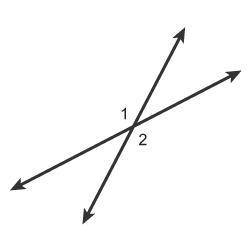 Classify Angle 1 & Angle 2 by choosing the correct term from the choices below.

adjacentcompl
