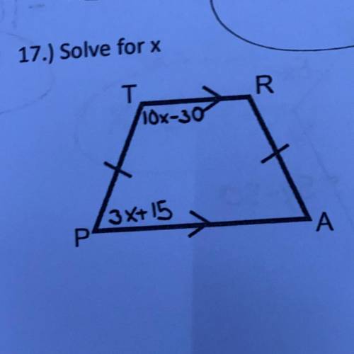 Solve for X I need help please